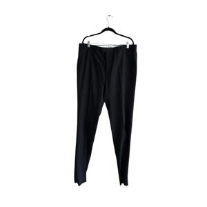 Santorelli 1600F Romeo Dress Pants Mens Size 38 Black Wool Straight Leg NWT